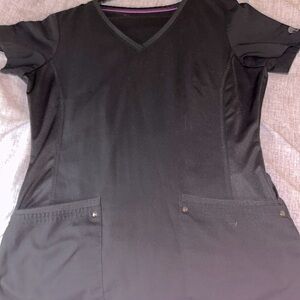 Purple Label Yoga Black Scrub Set Flair